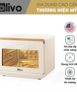 Nồi Chiên Hấp Đa Năng OLIVO SF20 PRO 20L – Hấp Nano Steam, Chiên Không Dầu Eco Fry, 70 Chế Độ Nấu, Dễ Vệ Sinh