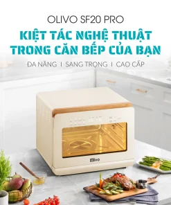 Alternative view of Nồi Chiên Hấp Đa Năng OLIVO SF20 PRO 20L – Hấp Nano Steam, Chiên Không Dầu Eco Fry, 70 Chế Độ Nấu, Dễ Vệ Sinh