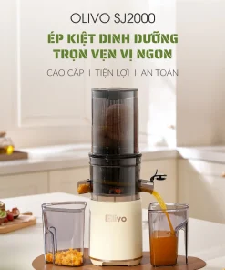 Alternative view of Máy Ép Chậm OLIVO SJ2000 – Khoang Tiếp Lớn, Củ Ép Lưỡi Cắt Thông Minh, Thiết Kế Sang Trọng