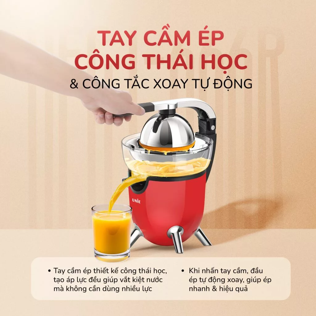 Máy vắt cam UNIE UECJ-666 công suất 100W, 500ml, inox 304 - Ảnh 6
