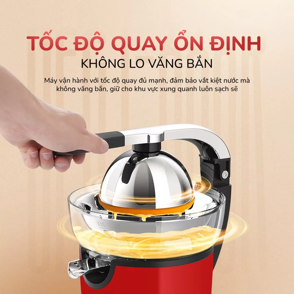 Máy vắt cam UNIE UECJ-666 công suất 100W, 500ml, inox 304 - Ảnh 3