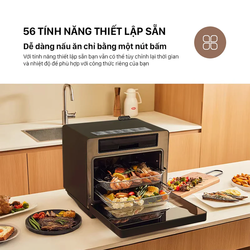 Nồi Chiên Hơi Nước Snapbee SF20 PRO–Dung Tích 20L–Công Nghệ Đột Phá–56 Chế Độ Nấu–Inox 316 Snap Kitchen - Ảnh 12
