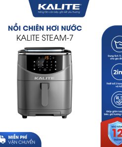Nồi chiên hơi nước KALITE STEAM 7 chiên hấp 2 trong 1, 7 lít