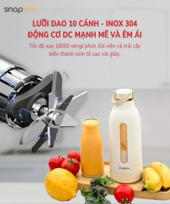 Alternative view of Máy Xay Sinh Tố Cầm Tay Không Dây Snapbee PJ400, Máy Xay Đa Năng Nhỏ Gọn, Sạc Pin, Type-C, Xay được đá viên nhỏ