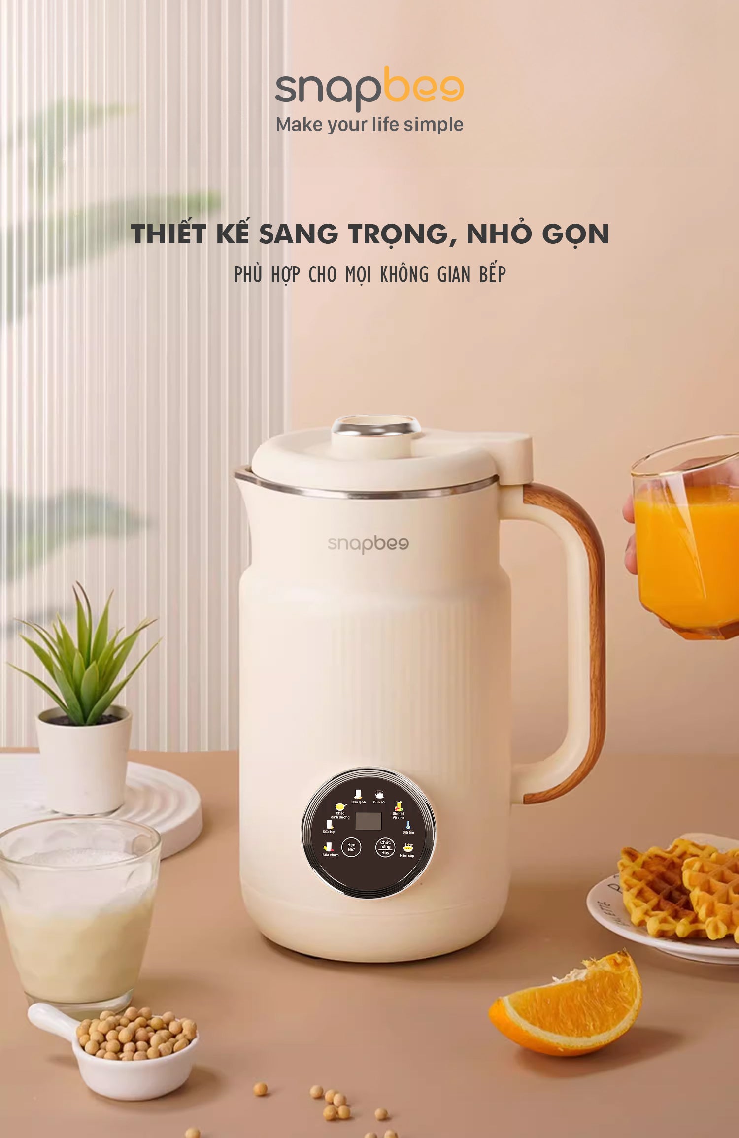 Máy Xay Nấu Đa Năng SNAPBEE CB1200 – Nhỏ Gọn – Đa Chức Năng – Cao Cấp – Chống Trào – Giá Tốt Nhất - Ảnh 7