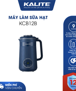 Máy Làm Sữa Hạt Mini Kalite KCB12B, Lưỡi Dao 10 Cánh Công Suất 1000w - Dung Tích 1.2Lit, Hàng Chính Hãng
