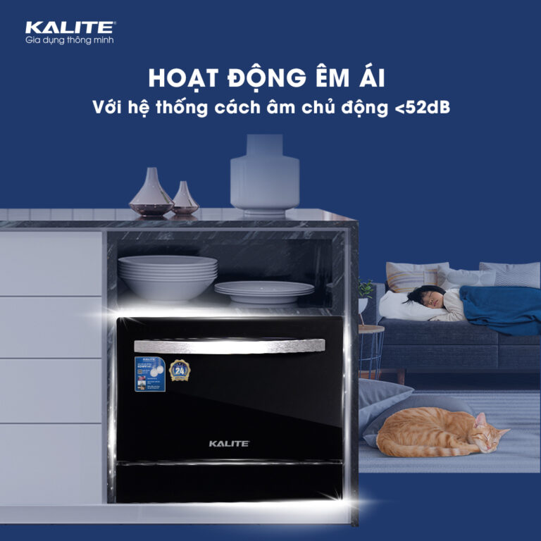 Máy rửa bát KALITE KDW9141 dung tích lớn, công suất mạnh làm sạch tối đa - Ảnh 7