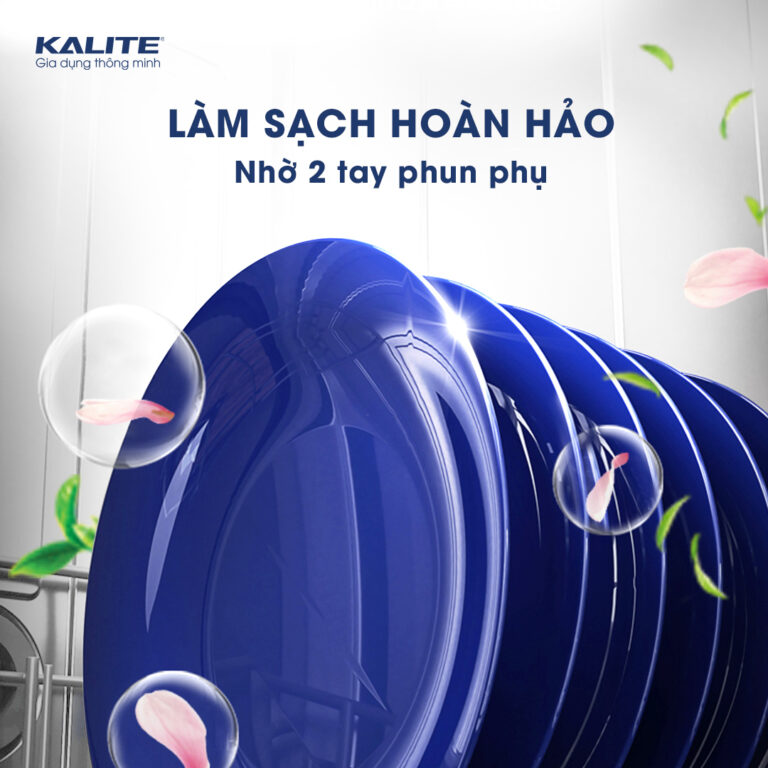 Máy rửa bát KALITE KDW9141 dung tích lớn, công suất mạnh làm sạch tối đa - Ảnh 8