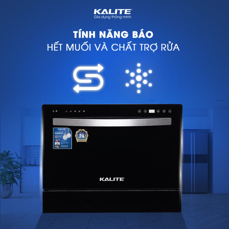 Máy rửa bát KALITE KDW9141 dung tích lớn, công suất mạnh làm sạch tối đa - Ảnh 12
