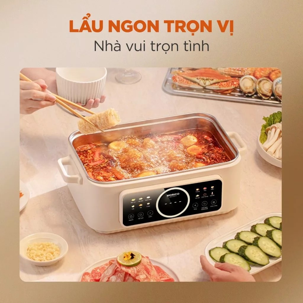 Nồi lẩu hấp đa năng MORICO MS508 - Ảnh 2