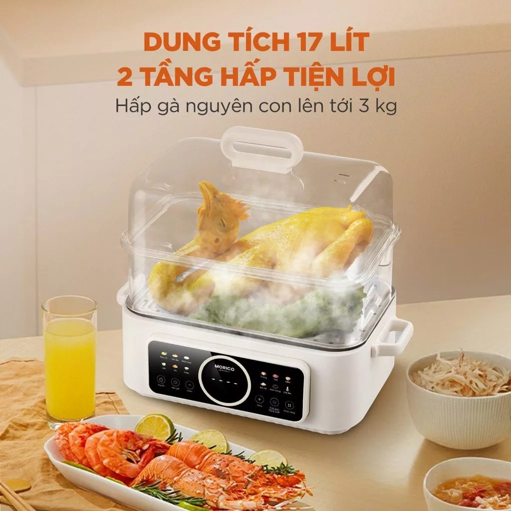 Nồi lẩu hấp đa năng MORICO MS508 - Ảnh 3