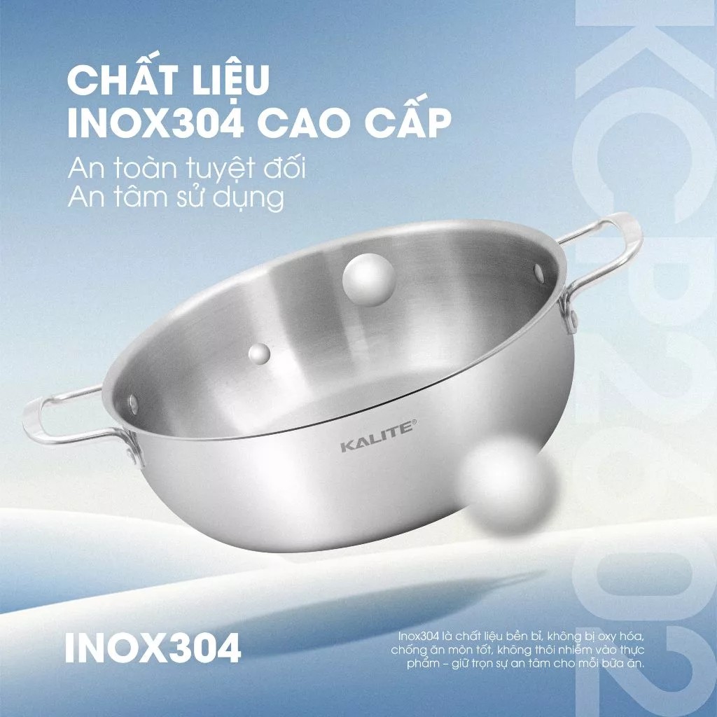 Nồi inox liền khối cao cấp đa năng KALITE KCP2602 – Size 26cm, hiệu suất bắt từ 98% - Ảnh 5