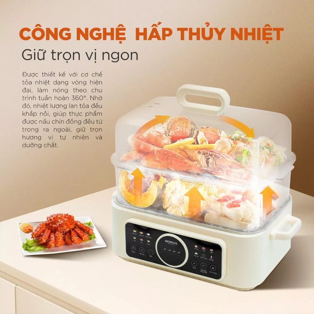 Nồi lẩu hấp đa năng MORICO MS508 - Ảnh 7