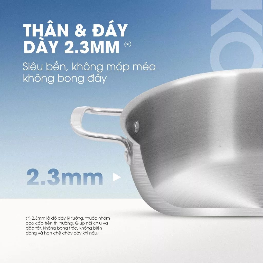 Nồi inox liền khối cao cấp đa năng KALITE KCP2602 – Size 26cm, hiệu suất bắt từ 98% - Ảnh 7
