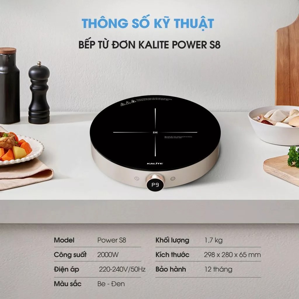 BẾP TỪ ĐƠN KALITE POWER S8 – CÔNG SUẤT 2000W - Ảnh 9
