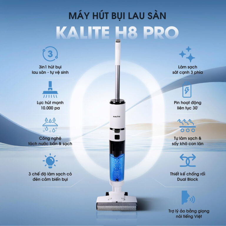Máy hút bụi lau sàn Kalite H8 Pro - Ảnh 2