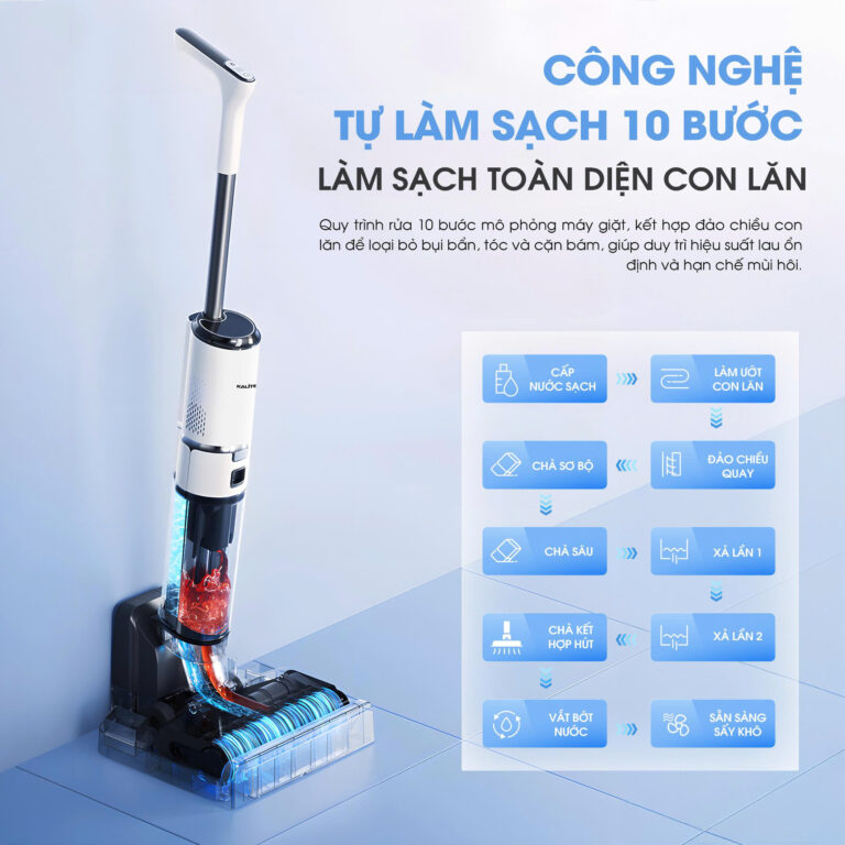 Máy hút bụi lau sàn Kalite H8 Pro - Ảnh 5