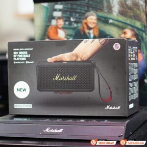 Loa Marshall Middleton 2 (II) Pin 30h, Chống Nước IP67, Bluetooth 5.3, AUX, Có Micro đàm thoại, Công suất 80W